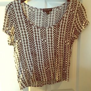 Tribal crop top